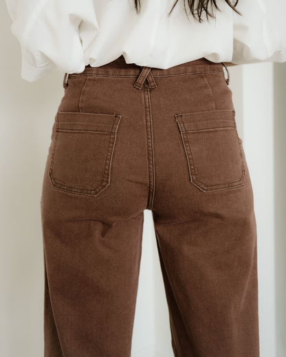 Rylan Retro Washed Patch Pocket Loose Jeans