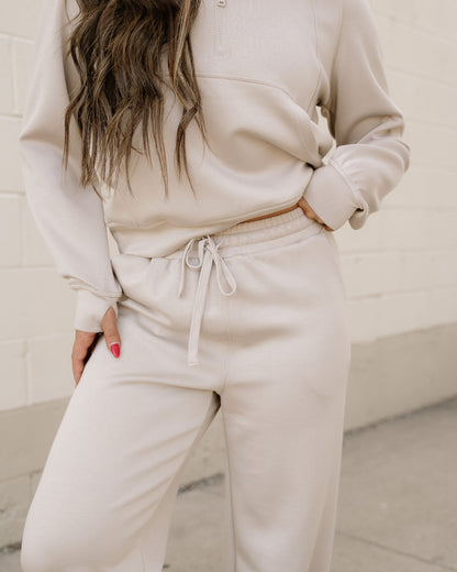 Harlow Set Active Pants 2pcs Outfit - Taupe