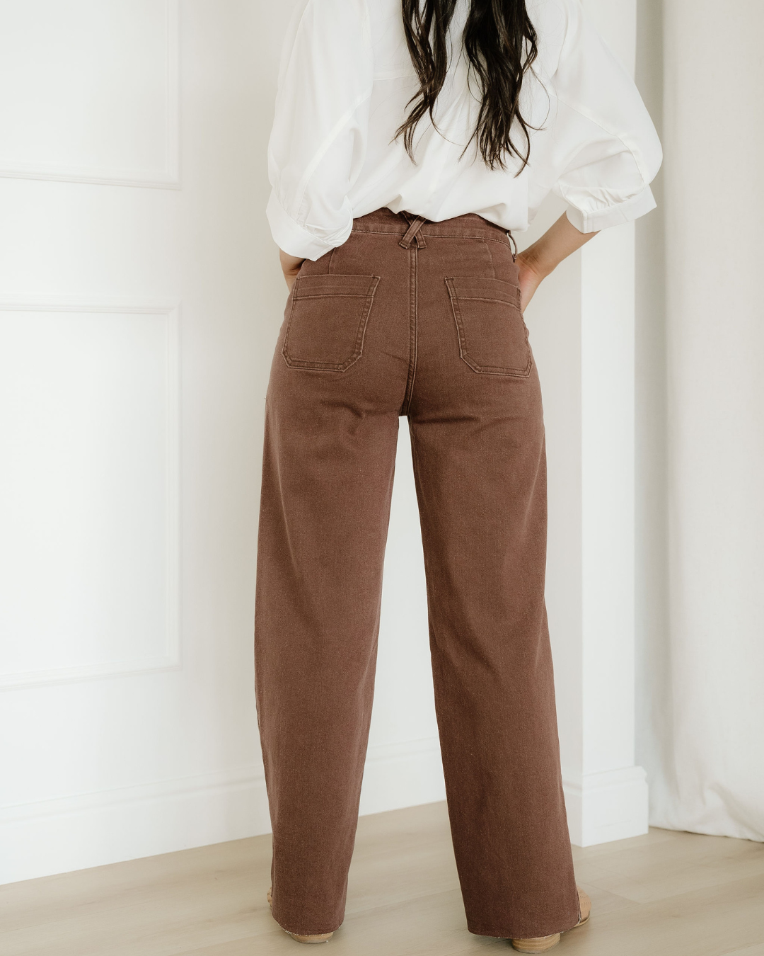 Rylan Retro Washed Patch Pocket Loose Jeans