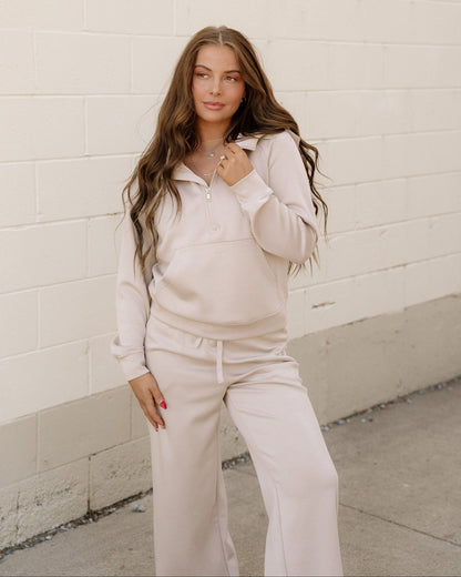 Harlow Set Active Pants 2pcs Outfit - Taupe