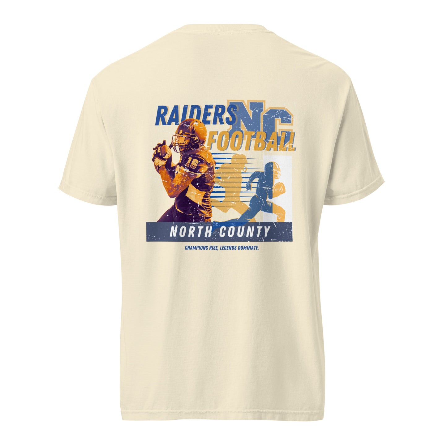 NC RAIDERS - Unisex garment-dyed heavyweight t-shirt