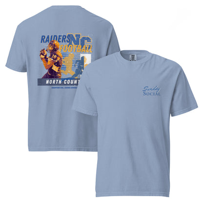 NC RAIDERS - Unisex garment-dyed heavyweight t-shirt